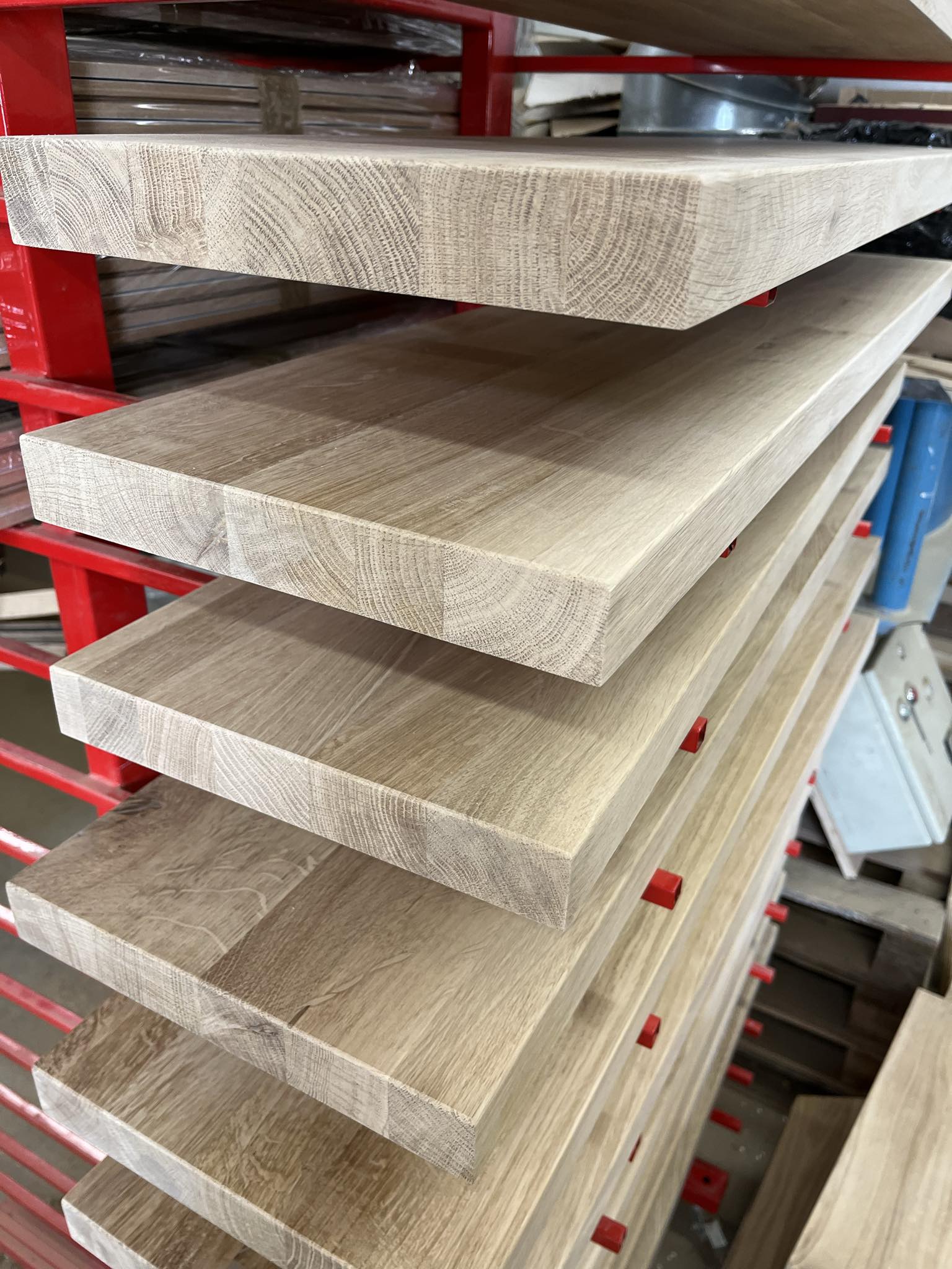 Stopień dębowy klasa Rustic Loft - Stopień surowy - 110x30x4 cm - obrazek 2