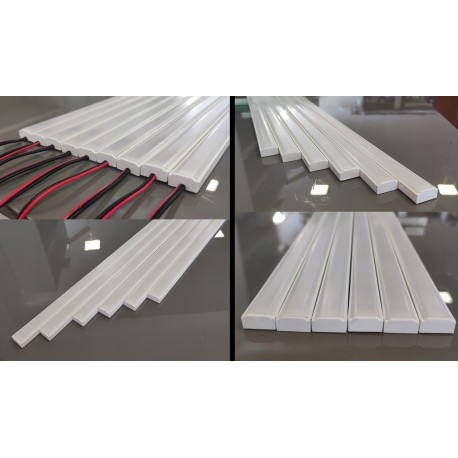 ZESTAW 16x Listwa LED SCHODOWA SLIM 1m NA SCHODY Biały Ciepły - obrazek 5