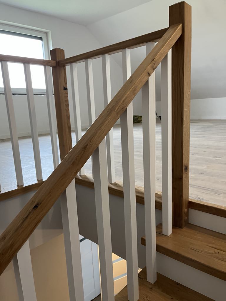 Tralki bukowe Białe Loft 1000x35x35 - obrazek 3