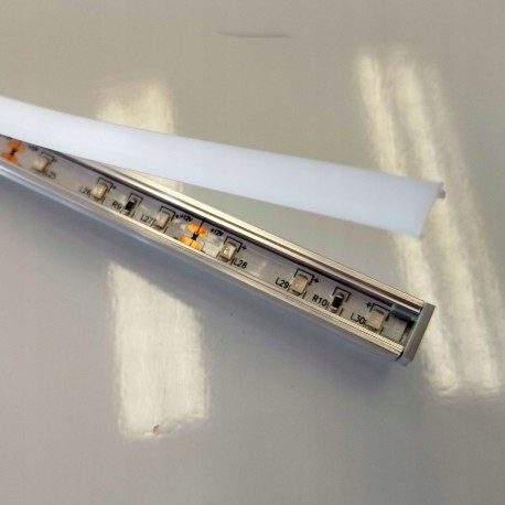 ZESTAW 16x Listwa LED SCHODOWA SLIM 1m NA SCHODY Biały Ciepły - obrazek 4